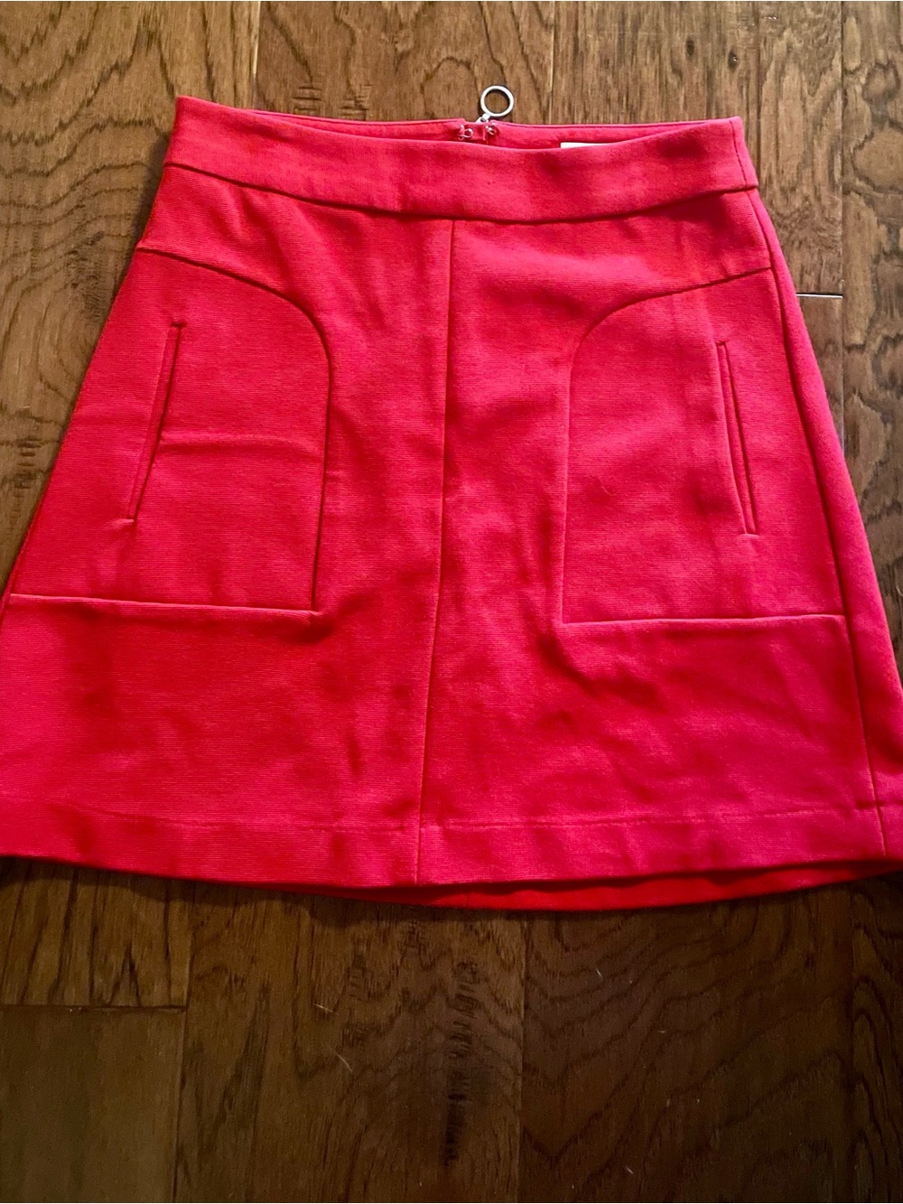 Maeve by Anthropologie Red A-Line Pocket Skirt